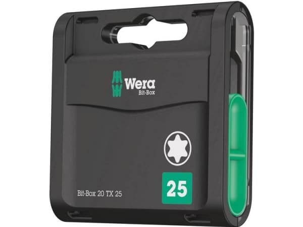 Wera 20 TX, 20 styck, Torx, Plast, Låda