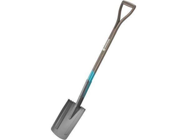 Gardena 17000-20, Spade for dreneringsarbeid, Stål, Sort, firkant, D-formet, Monokromatisk