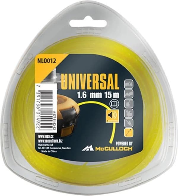 McCulloch UNIVERSAL 1.6mm x 15m low noise line