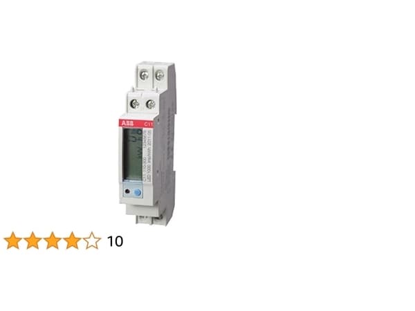 KWh-mätare, 1-polig+noll, direktmätning klass 1, 40A, 230V AC, ej MID, 1000puls/kwh, 17,5mm bred