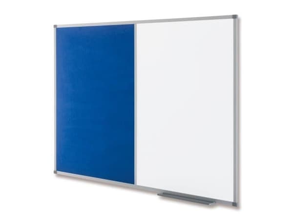 Nobo Elipse Classic - Yhdistelmä: valkotaulu, opslagstavle - 900 x 600 mm - stål, suodatin - värillinen, sininen