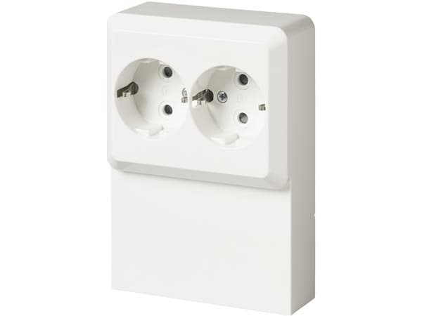 ABB Panel Connector DOUBLE 250V/16A valkoinen