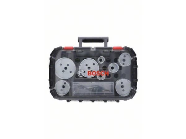 Bosch Progressor - Hullsagsett - for plast, tørrmur, metallrør, ikke-jernholdig metall, bløtt tre, metall profiles - 11 deler