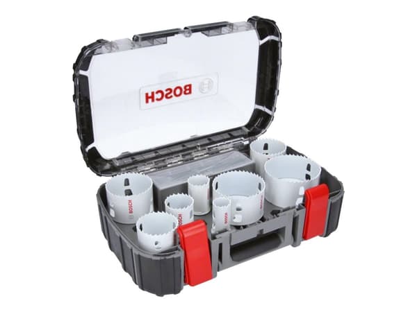 Bosch Progressor - Hullsagsett - for plast, tørrmur, metallrør, ikke-jernholdig metall, bløtt tre, metall profiles - 11 deler