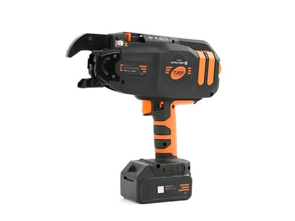 Tjep sidontakone ultra grip 40 - w/2 Li-ion 18V akkua, laturi &amp; 2 rullaa lankaa muovikotelossa
