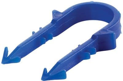 Wavin Ø20x60mm muoviklipsejä, sininen - Alpha Ø20x60 mm muoviklipsejä, sininen. 1000 kpl per laatikko - (1000 kpl.)