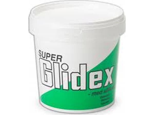 UNIPAK SUPERGLIDEX 1kg Cremet konsistenser et silikoneholdigt glidemiddeltil montage af plastmufferør.