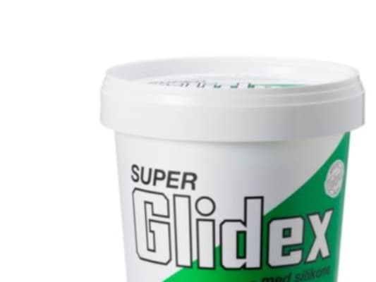 UNIPAK SUPERGLIDEX 1kg Cremet konsistenser et silikoneholdigt glidemiddeltil montage af plastmufferør.