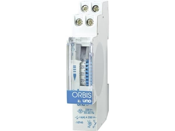 ORBIS Zeitschalttechnik UNO D 230 V Ajastin DIN-kiskolle analoginen 230 V/AC
