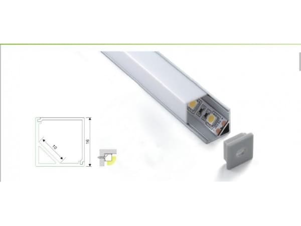 Synergy 21 LED Uprofile 200cm ALU005 white