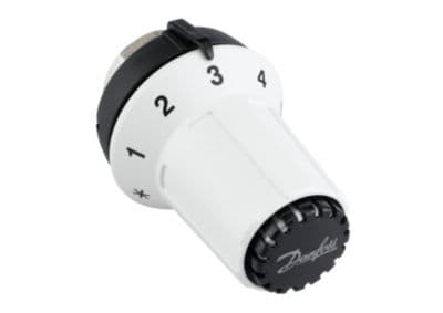 Danfoss 013G5025, Musta, Valkoinen, Muovi, Rotaatio, 8 - 28 °C, 140 g, 150 g