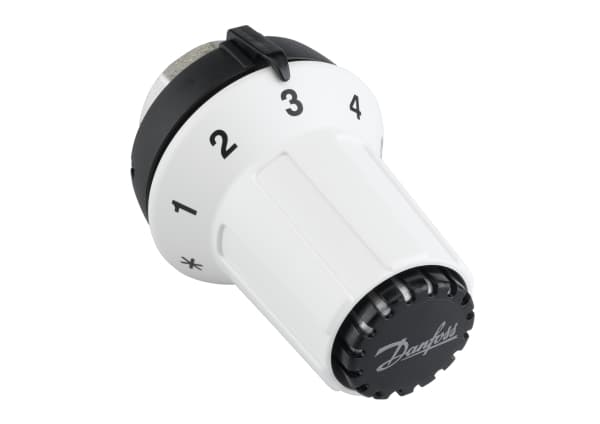 Danfoss 013G5025, Musta, Valkoinen, Muovi, Rotaatio, 8 - 28 °C, 140 g, 150 g