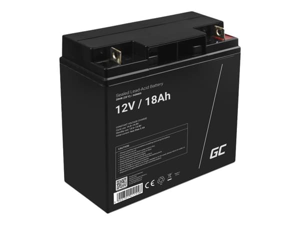 Green Cell - UPS-batteri - 1 x batteri - Förseglat med blysyra (SLA) - 18 Ah - svart