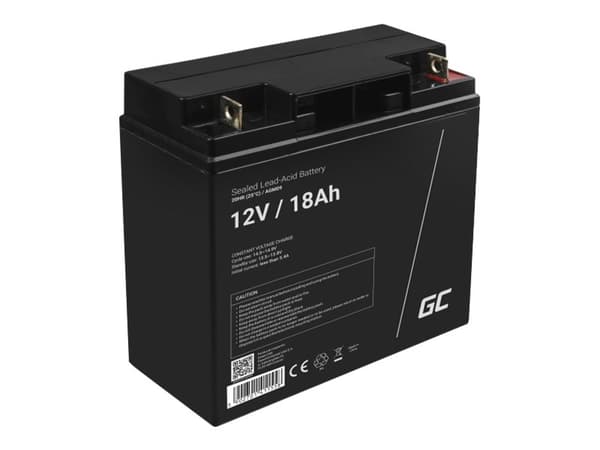 Green Cell - UPS-batteri - 1 x batteri - Förseglat med blysyra (SLA) - 18 Ah - svart