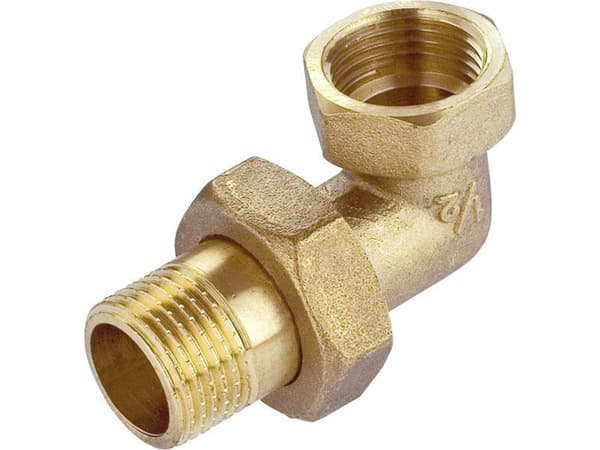 Invena Messing vinkelkobling 3/4" (H/ZM-19-020)