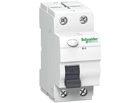 Schneider Residual current circuit breaker 2P 25A 0.03A type AC ID K - A9Z05225