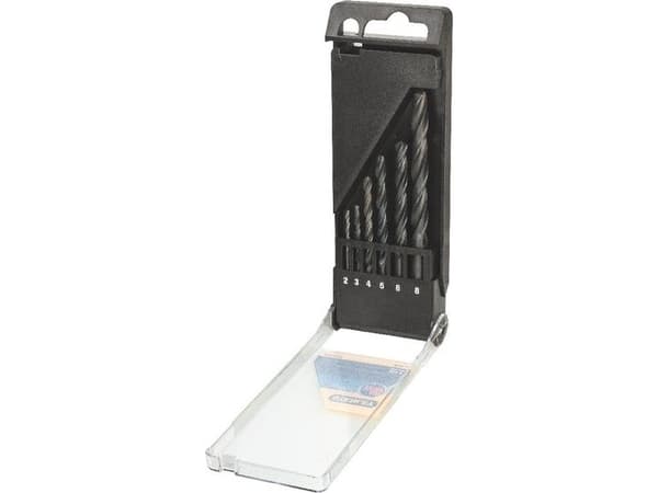 Stanley STA56010-QZ, Pora, Metalli, Valssattu pikateräs, 2/3/4/5/6/8 mm, 6 kpl