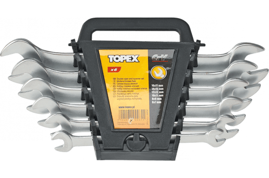 Topex Flat strammersett 6-22mm 8 stk. (35D656)