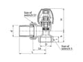 Pikkukuva 2 / 2: Valvex Kulmapatteriventtiili KS 1/2"4582050 4582050