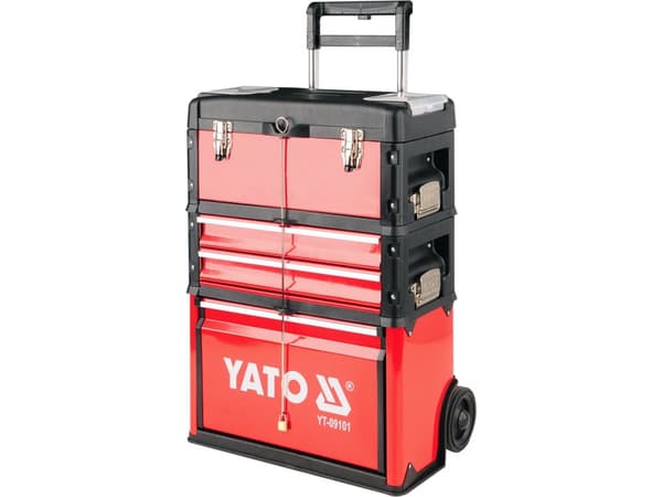 Yato YT-09101, Verktygslåda, Metall, Svart, Röd, 45 kg, 520 mm, 320 mm