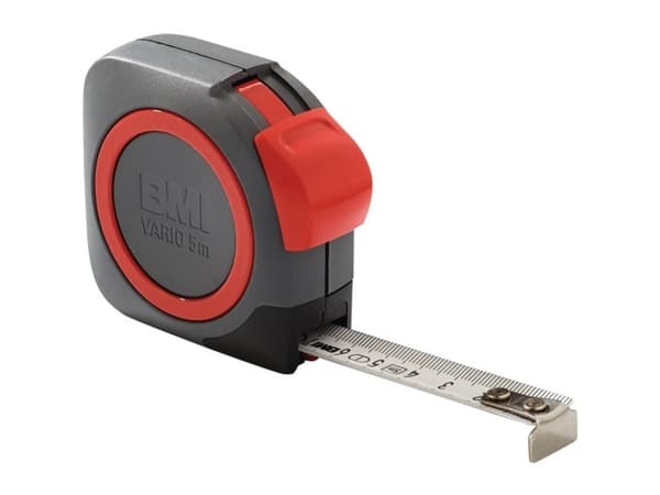 BMI Taschenbandmaß VARIO 3m EG1 Bandbreite 13mm ABS-Kunstst. 411341820-EGI Målebånd 3 m Stål
