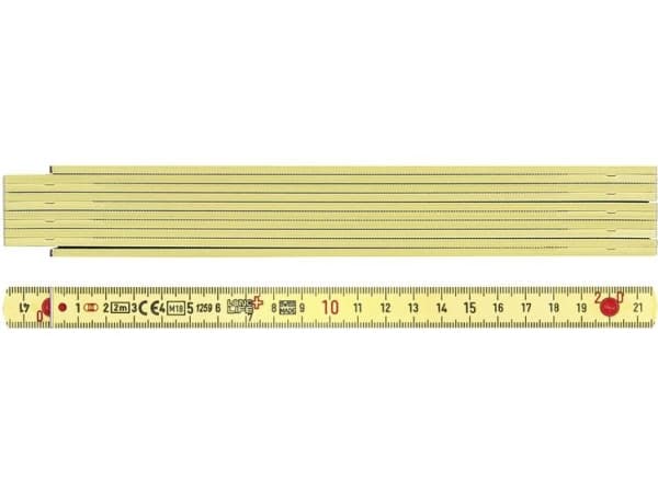 BMI 936990200 Målestok 2 m Muovinen