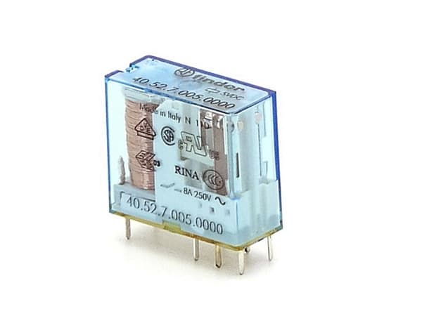 Finder 40.52.7.005.0000 Print relä 5 V/DC 8 A 2 x omkopplare 1 st