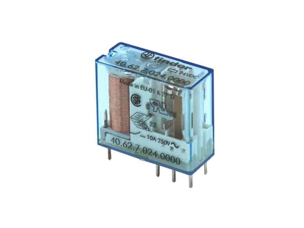 Finder 40.62.7.024.4000 Tulostusrele 24 V/DC 10 A 2 x vaihtokytkin 1 kpl