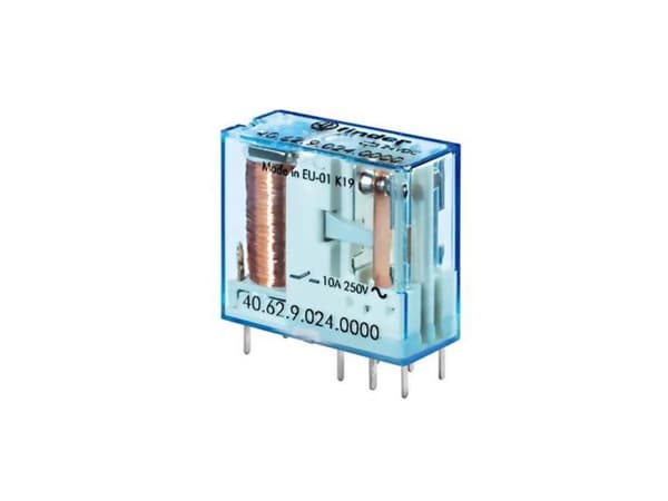 Finder 40.62.9.012.4000 Tulostusrele 12 V/DC 10 A 2 x vaihtokytkin 1 kpl