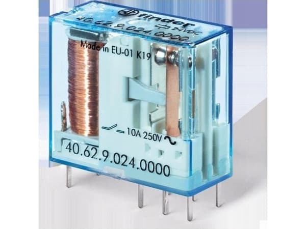 Finder 40.62.9.024.0000 Tryckrelä 24 V/DC 10 A 2 x omkopplare 1 st