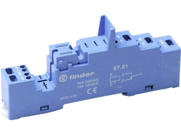 Finder 97.51 Reläuttag Finder 46.61 (L x B x H) 95,6 x 15,8 x 32,5 mm 1 st