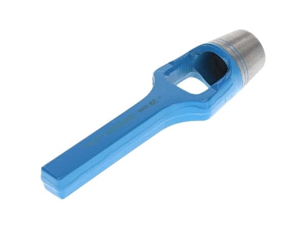 Gedore 570029, Hålstans, Stål, Blå, DIN 7200 Form A, 175 mm, 2,9 cm