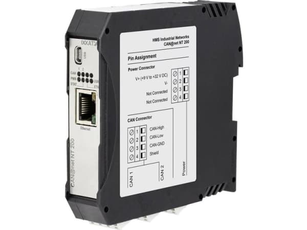 Ixxat 1.01.0332.20000 CAN@Net NT 200 CAN-omformer Ethernet, RJ-45, USB 24 V/DC 1 stk
