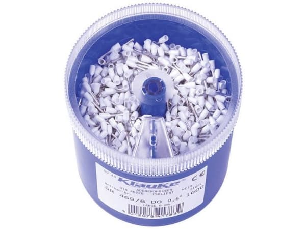 Klauke GR4698DO Kaapelinperävalikoima 0,5 mm² Osittain eristetty Valkoinen 1000 kpl
