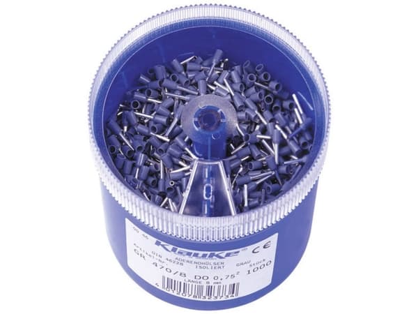 Klauke GR4708DO Kaapelikenkävalikoima 0,75 mm² Osittain eristetty Sininen 1000 Teile