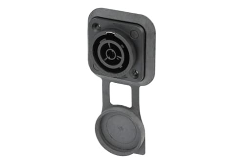Neutrik NAC3FPX-TOP, Svart, Polyamid, Rostfritt stål, Koppar, Kopparlegering, IP65, 2,5 mm ²