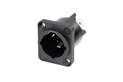 Neutrik NAC3MPX-TOP, CuSn0.2, Svart, Koppar, Polyamid, Rostfritt stål, Koppar, Kopparlegering, IP65