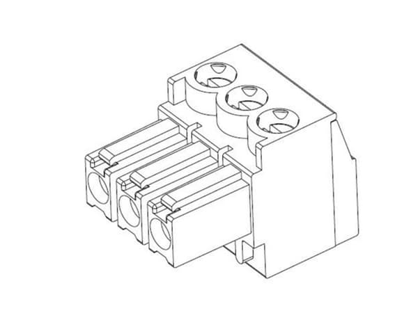 TE Connectivity Stiftkabinet-kabel Samlet antal poler 3 Rastermål: 3.50 mm 284506-3 1 stk
