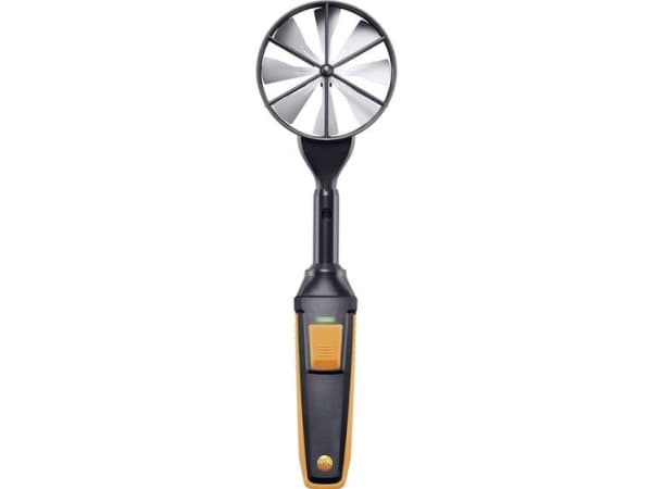 testo 0635 9371 0635 9371 Anturi Erittäin tarkka siipipyöräanturi (halkaisija 100 mm) Bluetoothilla, sis. lämpötila-anturin 1 kpl