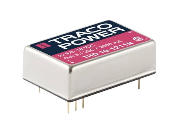 Traco Power THD 10-1212N, 20,3 mm, 10,2 mm, 31,8 mm, 17,3 g, 10 W, 9-18 V