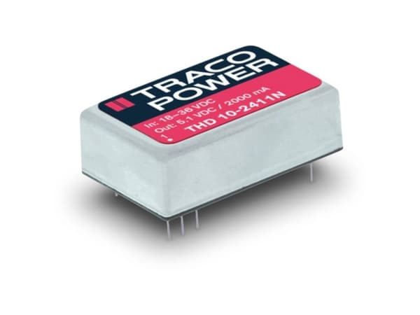 Traco Power THD 10-1212N, 20,3 mm, 10,2 mm, 31,8 mm, 17,3 g, 10 W, 9-18 V