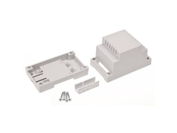 TRU COMPONENTS TC-7910728 DIN-nahkakaappi 53 x 89 x 65 ABS-V0 Grå 1 kpl