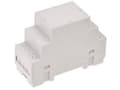 Pikkukuva 1 / 2: TRU COMPONENTS TC-7910800 DIN-nahkakaappi 35 x 90 x 65 ABS-V0 Grå 1 stk 1 stk