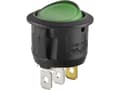 Miniatyrbilde 1 av 3: Vippekontakt 250 V/AC 6 A 1 x Off/On R13 112B B/G 200 V trykkontakt 1 stk.