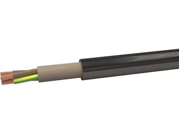 VOKA Kabelwerk 200228-00 Jordkabel NYY-J 3 x 2.5 mm² Sort (RAL 9005) 100 m