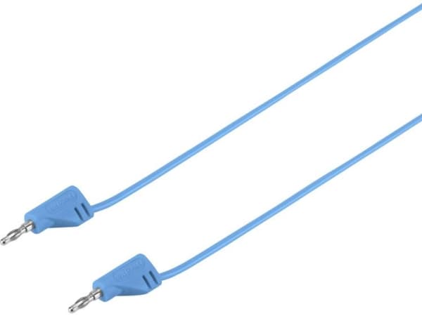 VOLTCRAFT MSB-200 Prøveledning Lamelstik 2 mm Lamelstik 2 mm 0.90 m Blue 1 stk