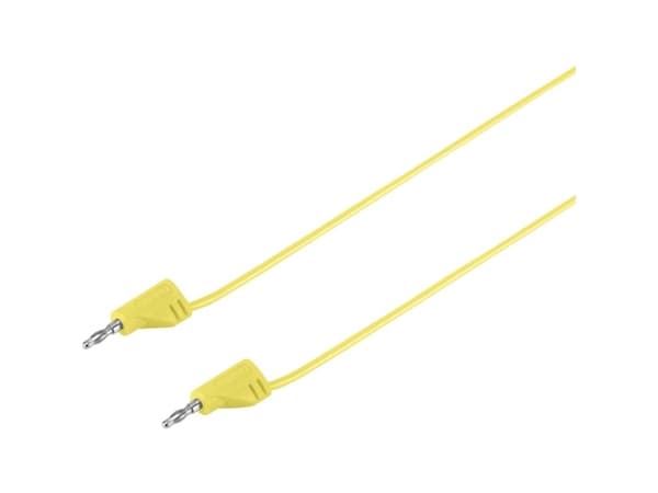 VOLTCRAFT MSB-200 Prøveledning Lamelstik 2 mm Lamelstik 2 mm 30.00 cm Gul 1 stk