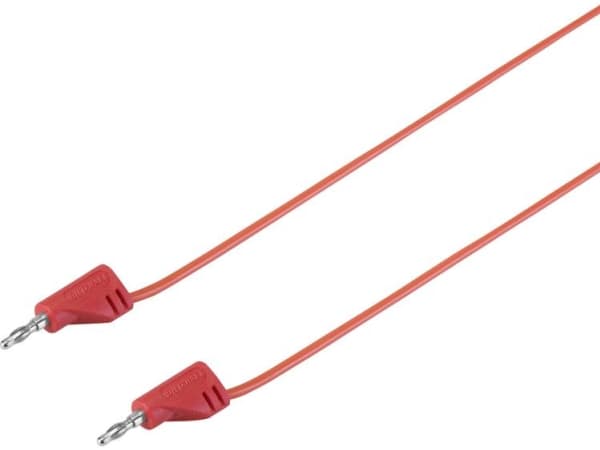 VOLTCRAFT MSB-200 Prøveledning Lamelstik 2 mm Lamelstik 2 mm 0.90 m Rød 1 stk