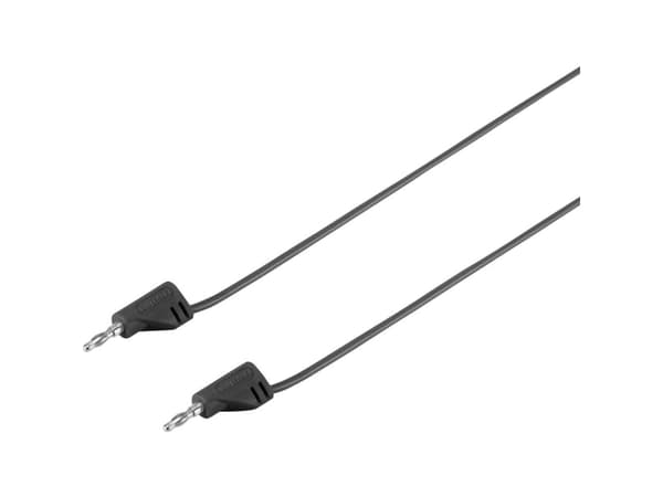 V-TCRAFT MSB-200 Mittausjohto Lamellitulppa 2 mm Lamellitulppa 2 mm 30,00 cm Musta 1 kpl