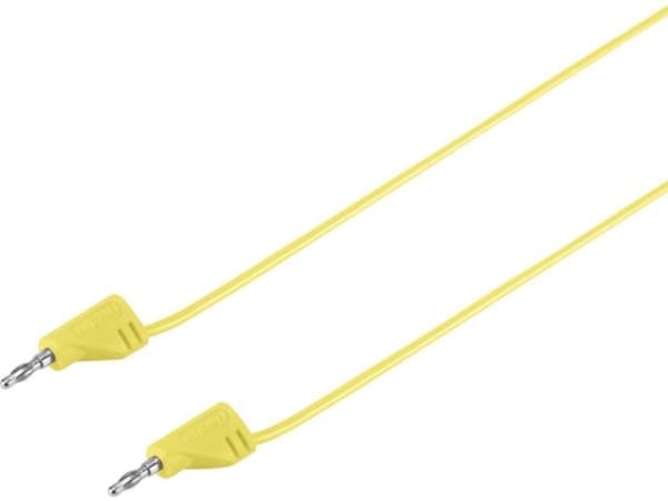 VOLTCRAFT MSB-200 Prøveledning Lamelstik 2 mm Lamelstik 2 mm 0.60 m Gul 1 stk